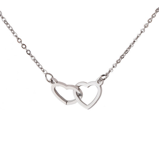 To My Forever Friend - Interlocking Hearts Necklace